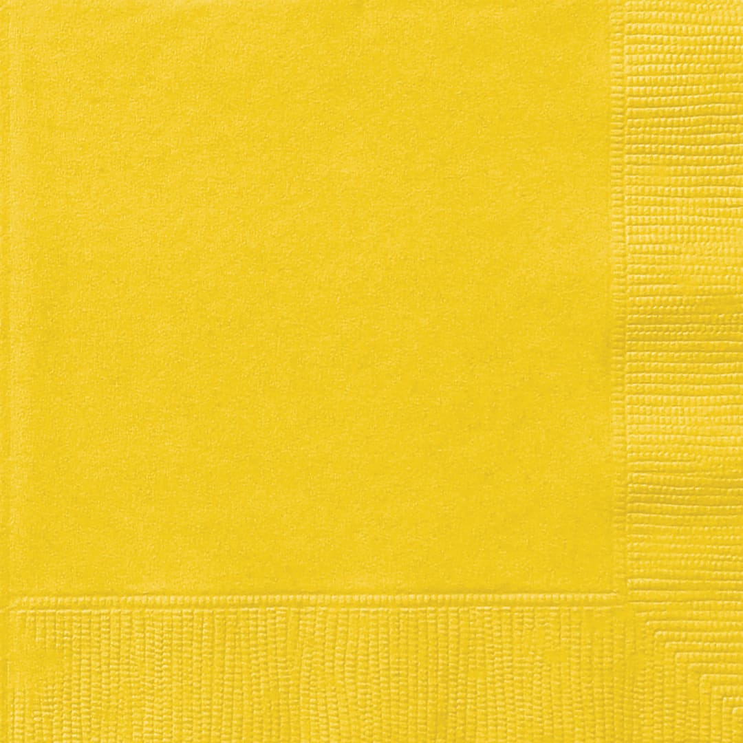 Sunshine Yellow Solid Dinner Napkins, 40ct