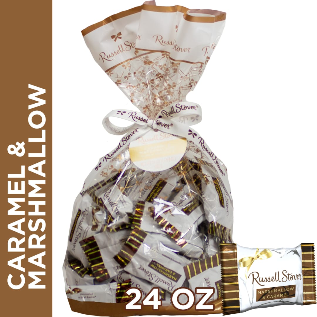 RUSSELL STOVER Milk Chocolate Marshmallow and Caramel Candy Gift Bag, 24 oz.