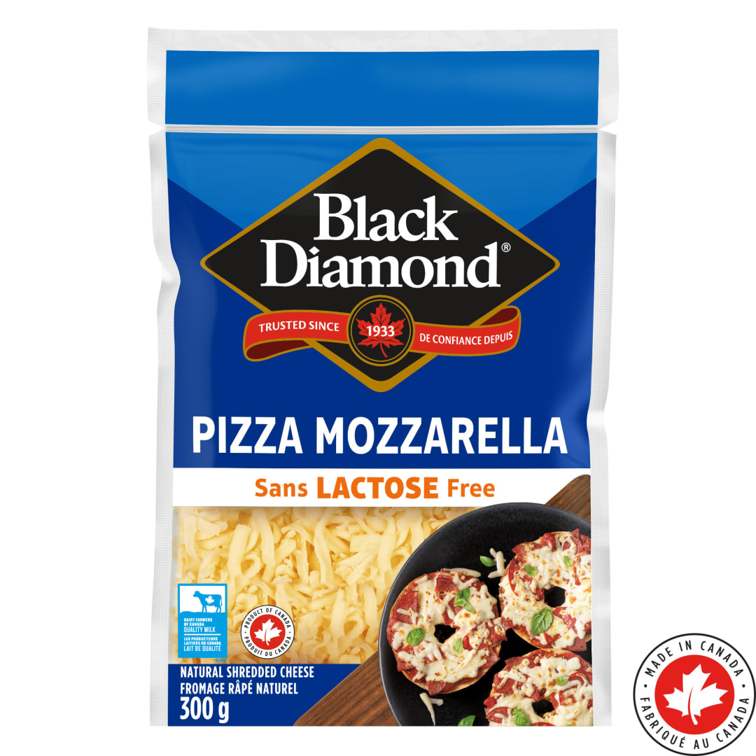 Black Diamond Lactose Free Mozzarella Cheese, 300g