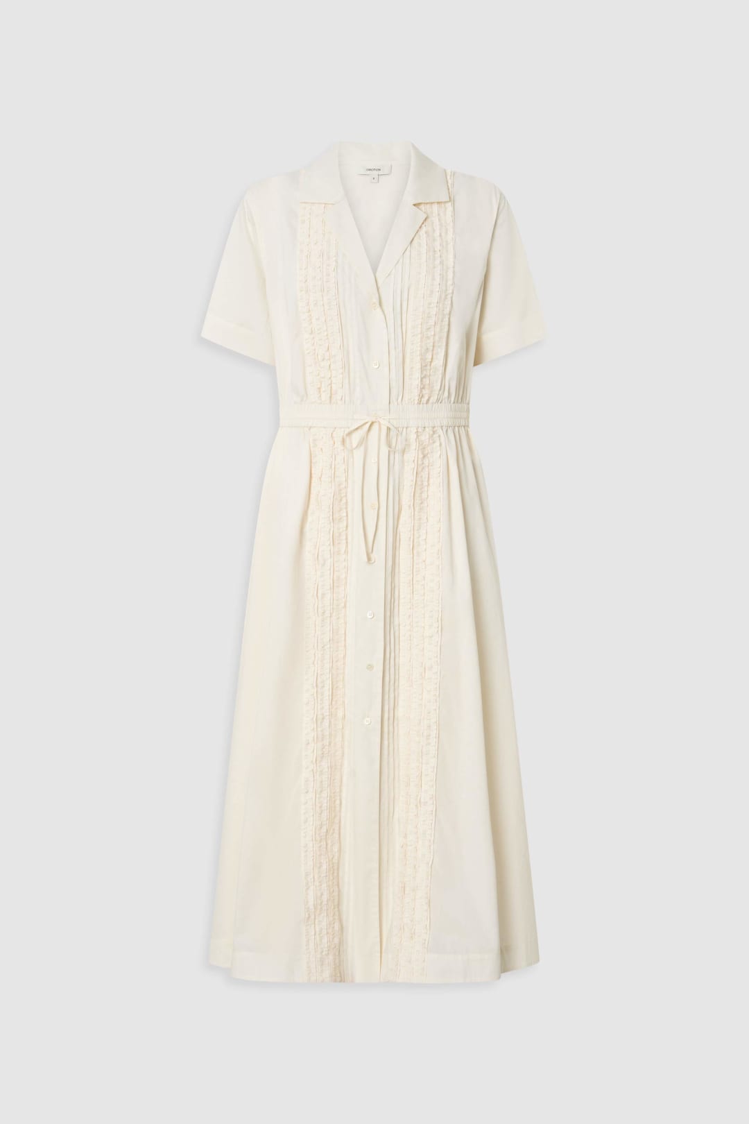 Ruffle Detail Shirt Dress