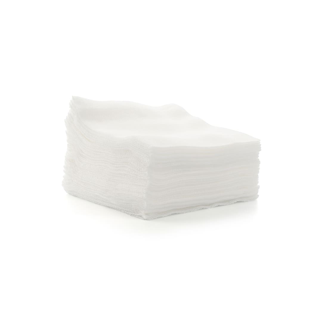 KRUUSE Woven Gauze Swabs, White, 10 x 10cm
