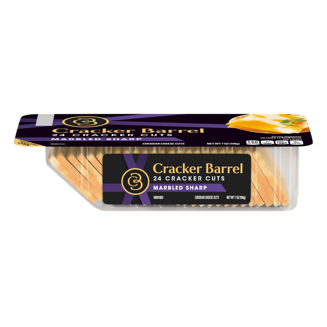 Cracker Barrel Cracker Cuts Sharp Cheddar Cheese Snacks, 7 oz Tray