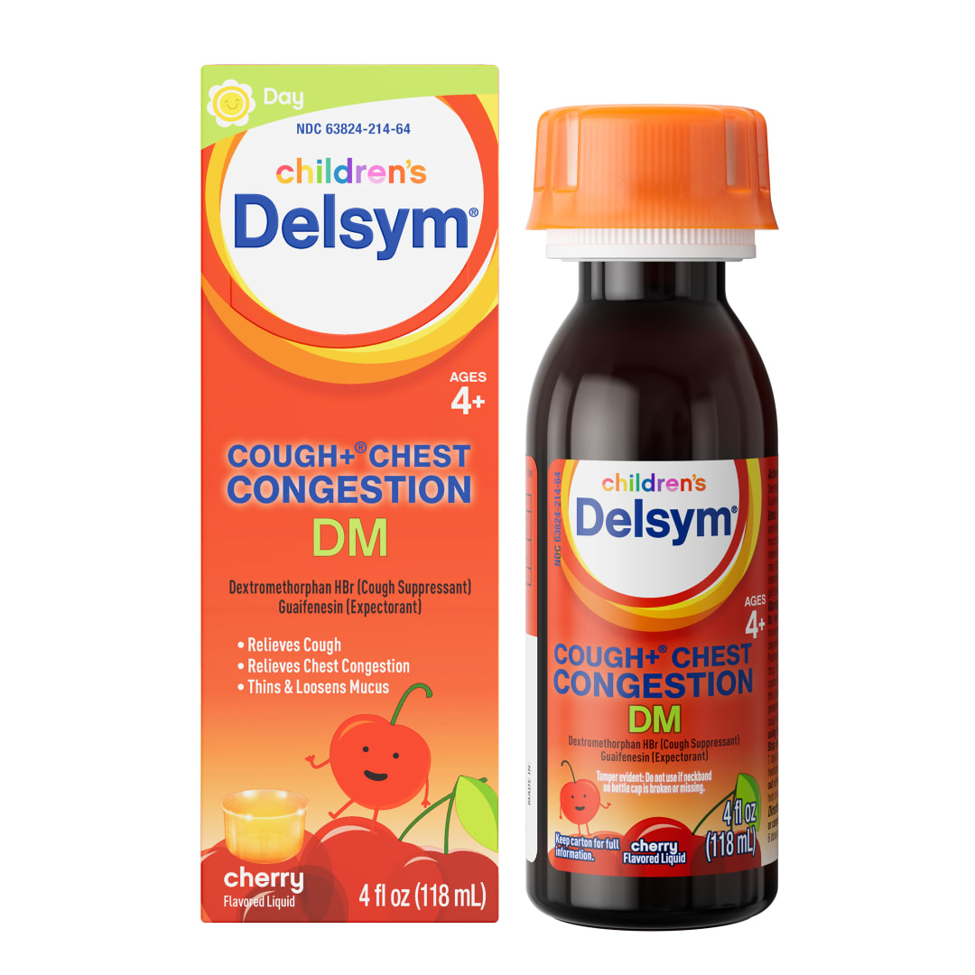 DELSYM® Children`s Liquid - Cough Plus Chest Congestion DM Cherry 6/4 oz.