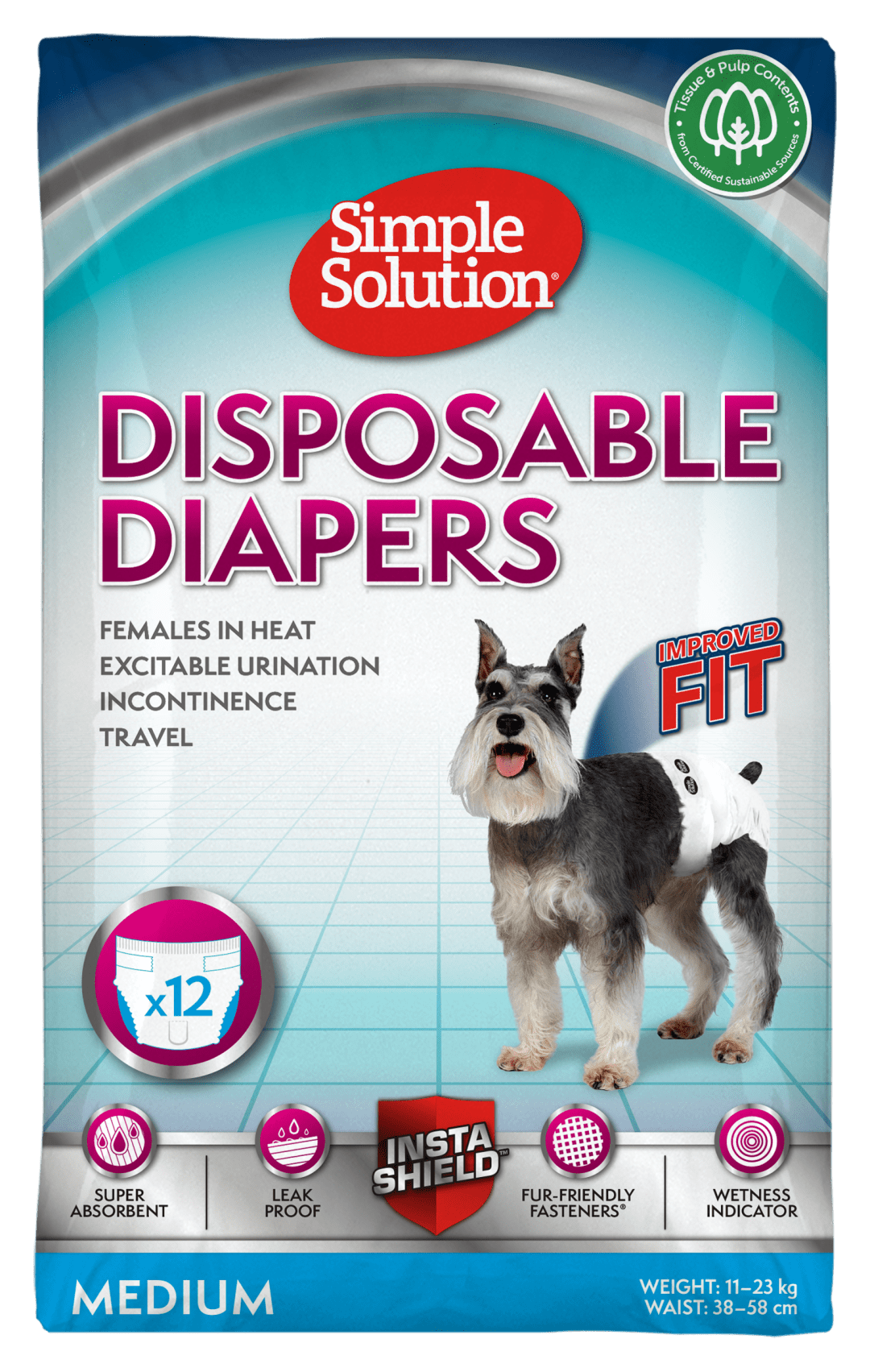 Simple Solution Disposable Diaper - Medium