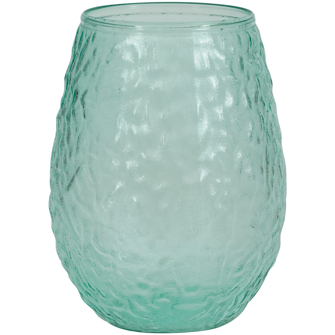Teal Textured Plastic 20oz. Wine Glass