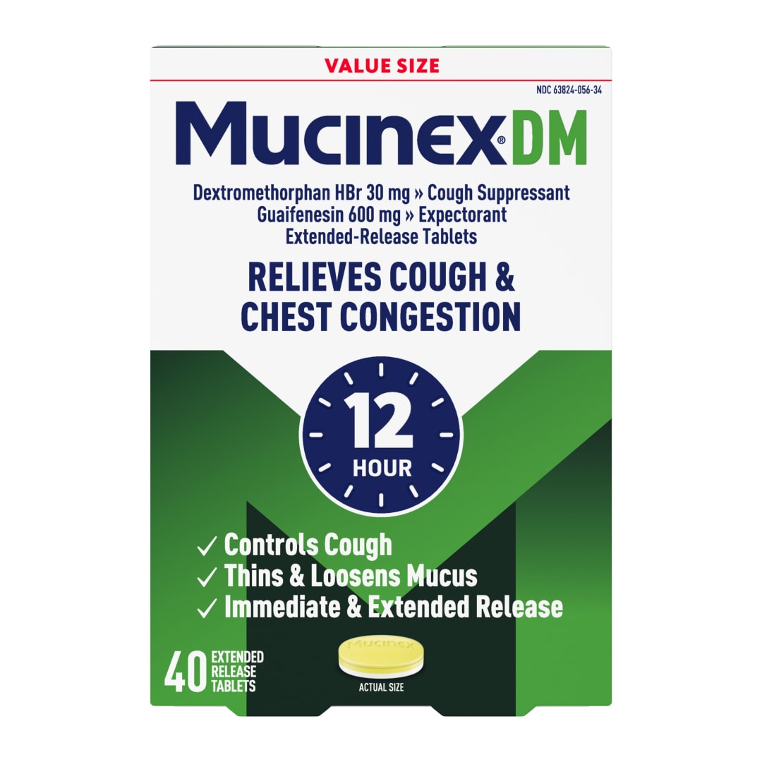MUCINEX® DM - Extended Release Bi-Layer Tablets 24/40 ct.