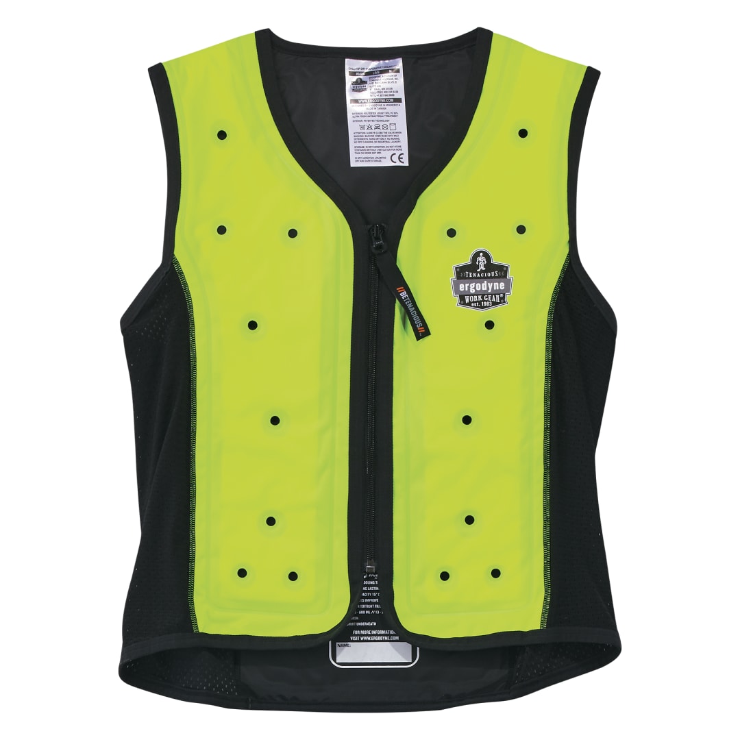 Chill-Its 6685 Dry Evaporative Cooling Vest - Zipper Closure