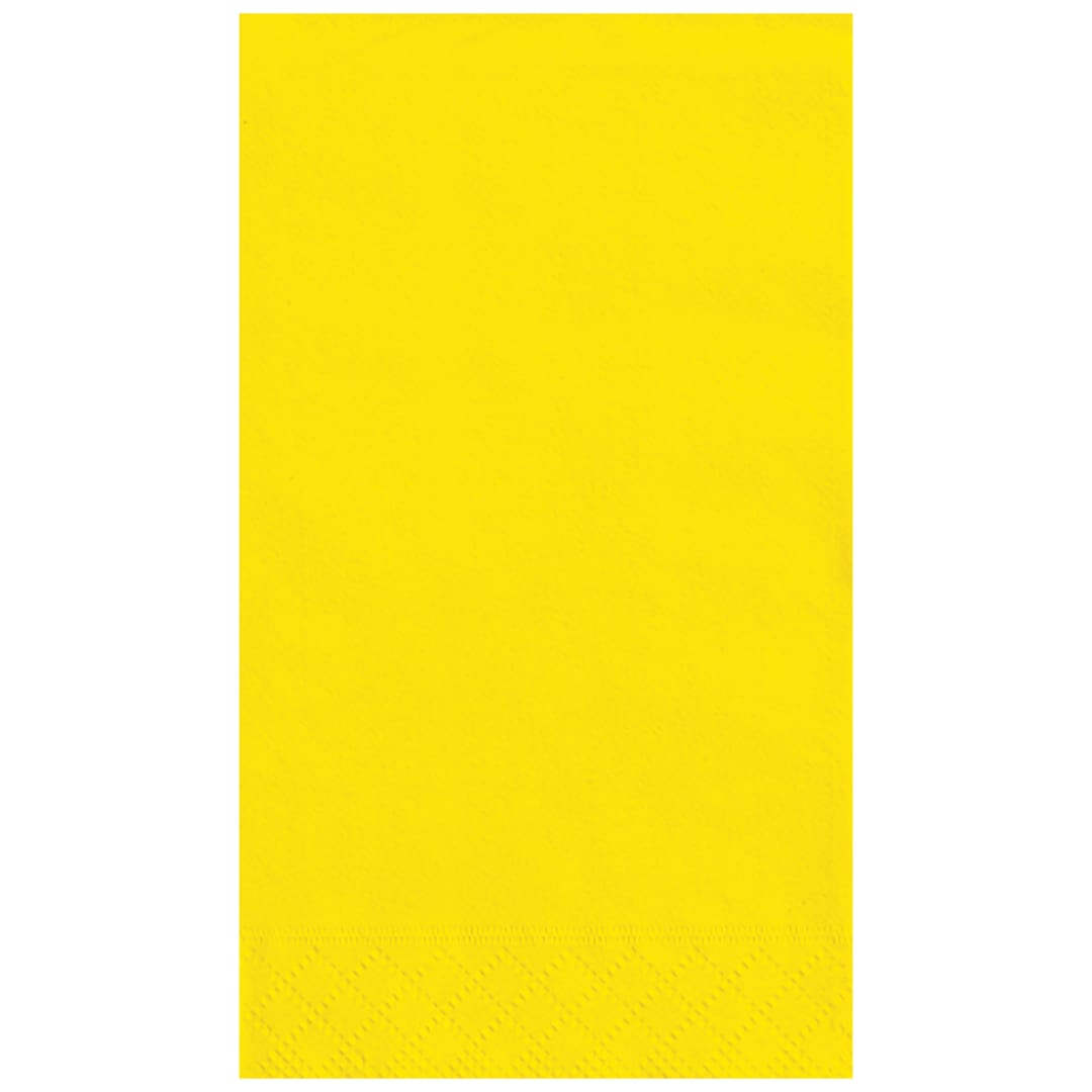 Neon Yellow Solid Guest Towels, 20ct