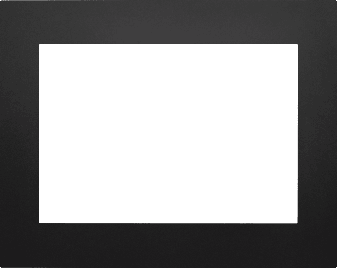 Grande plaque de fond à 4 côtés, noire pour Rosedale™ 3