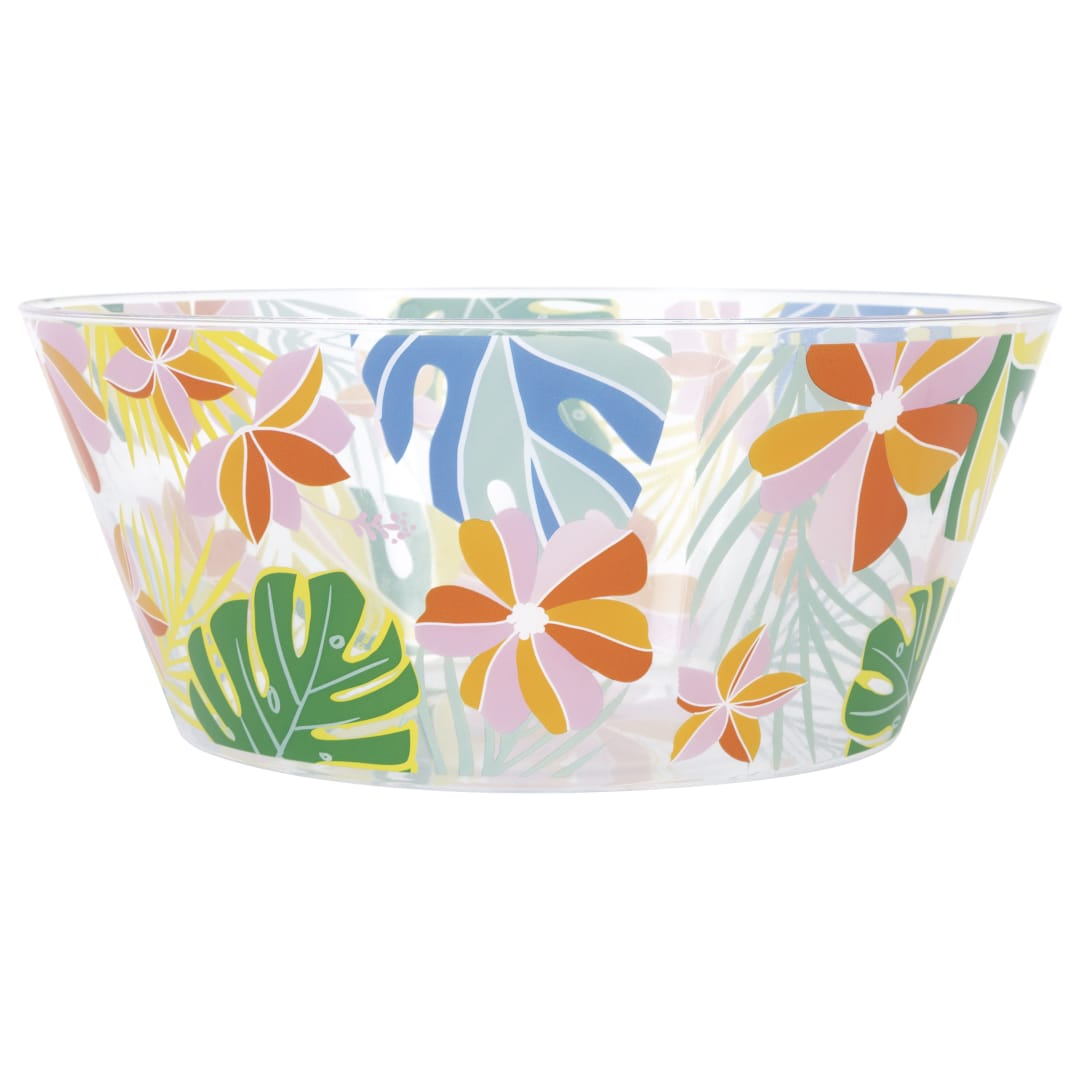 Tropical Vibes Plastic Serving Bowl