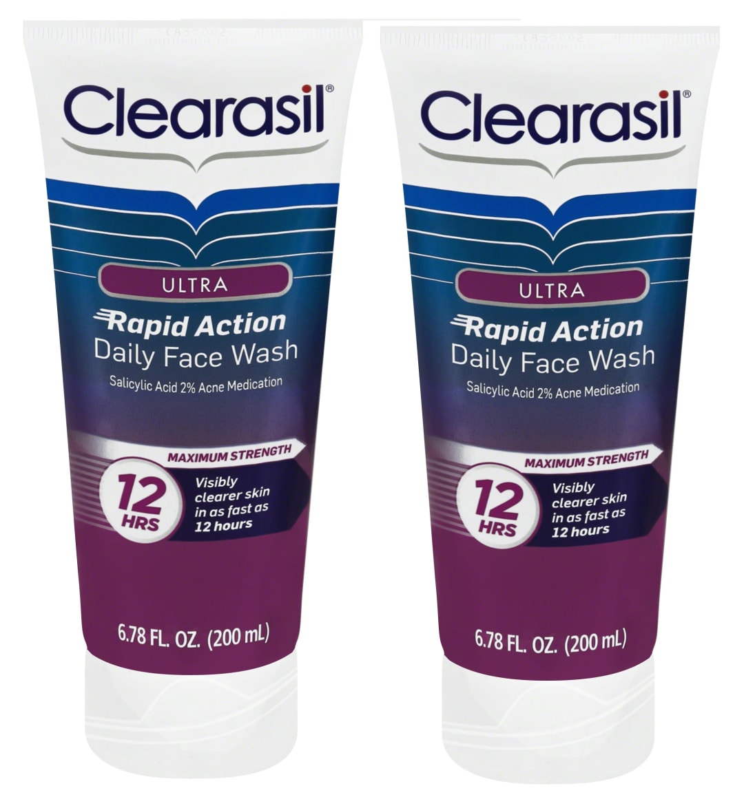 CLEARASIL® Ultra® - Rapid Action Daily Face Wash Twin Pack 12/(2x6.78) oz.