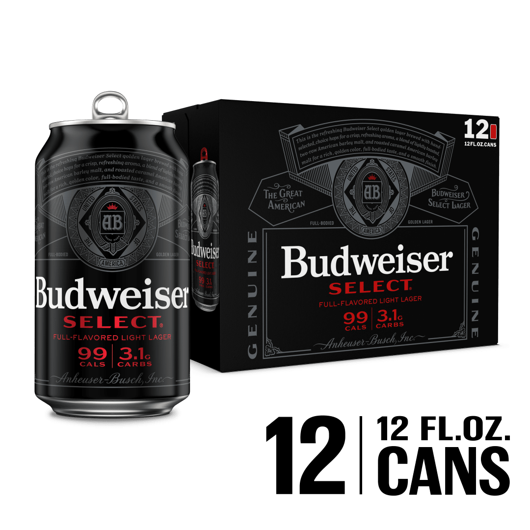 Budweiser Select Light Beer, 12 Pack 12 fl. oz. Cans, 4.3% ABV