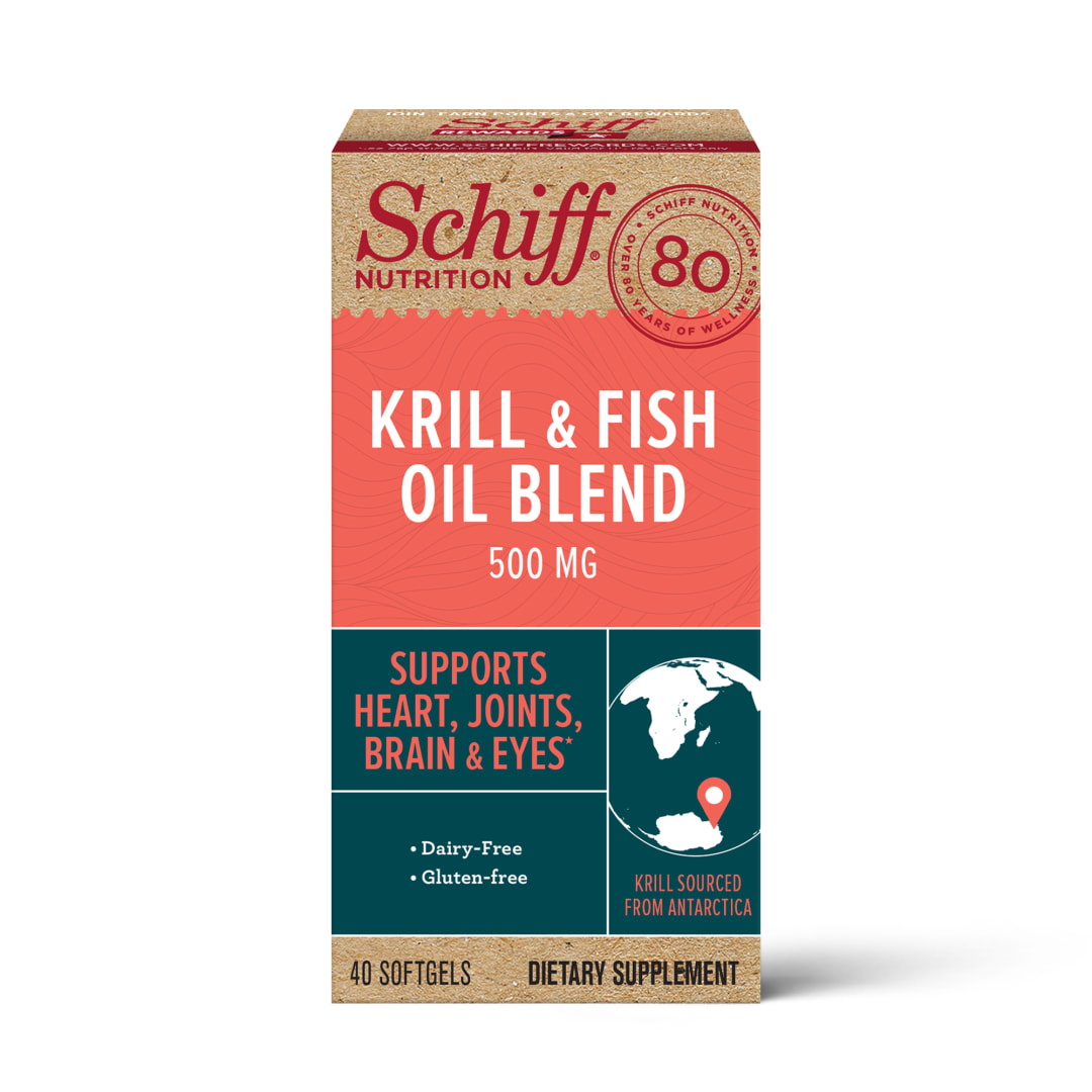 SCHIFF® Antarctic Krill + Fish Oil Blend 500 mg 12/40 ct.