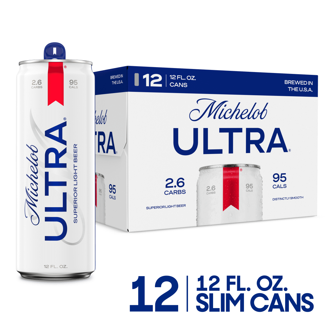 Michelob ULTRA Superior Light American Lager Beer 12 Pack, 12 fl oz Cans