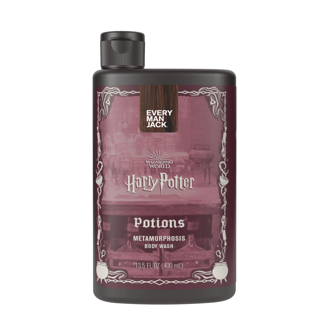 Every Man Jack Harry Potter Collectors Body Wash - Hogwarts Inspired Scents & Clean Ingredients - Potions - Metamorphosis Scent - 13.5 oz