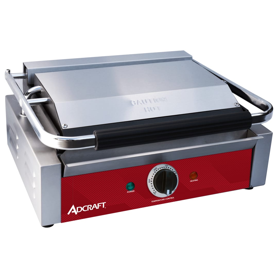 SG811ES - Panini Grille w/ Grooved Plates, Single, 120V/1750W
