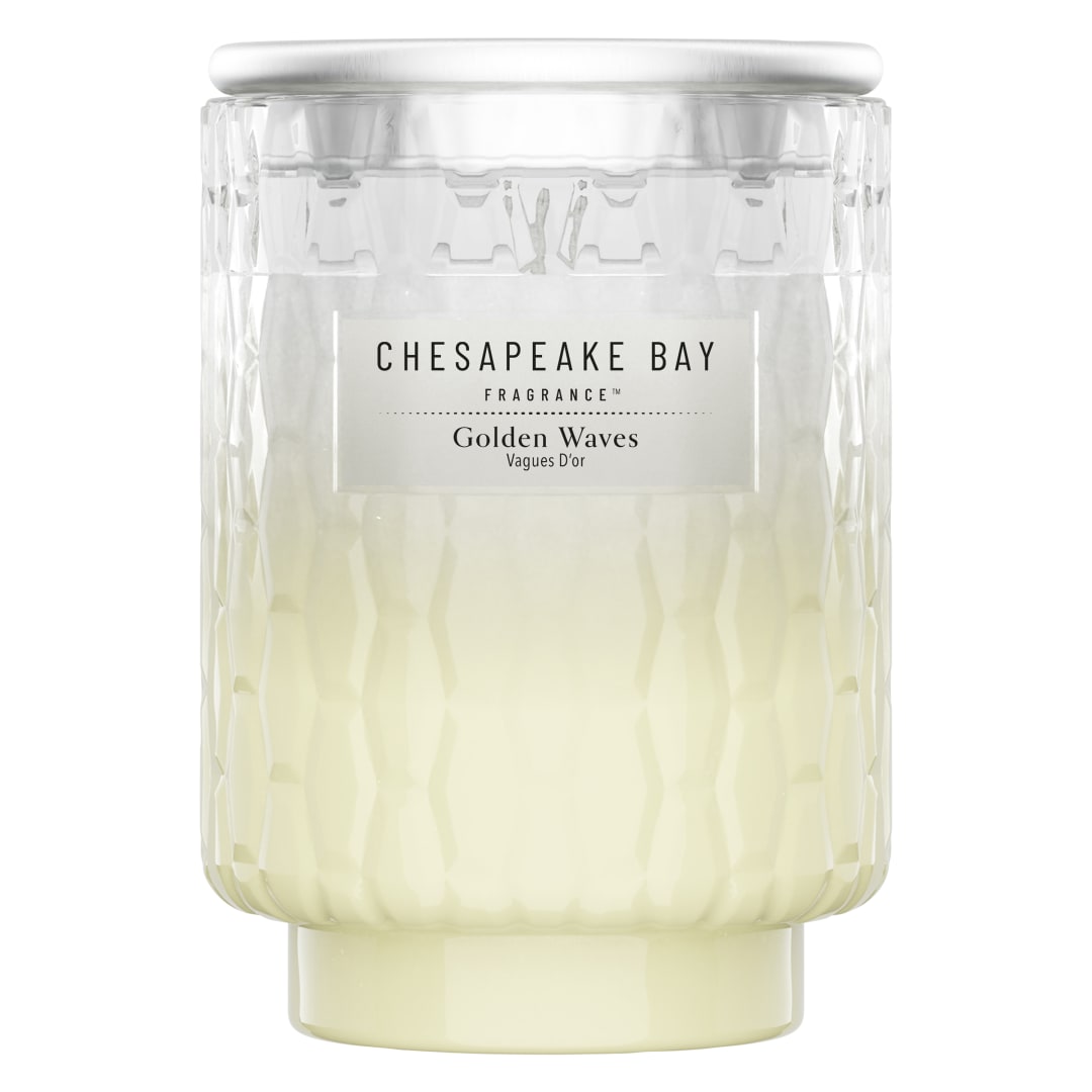 Chesapeake Bay Vela perfumada | Vela mediana | Golden Waves | Regalos perfectos para mujeres