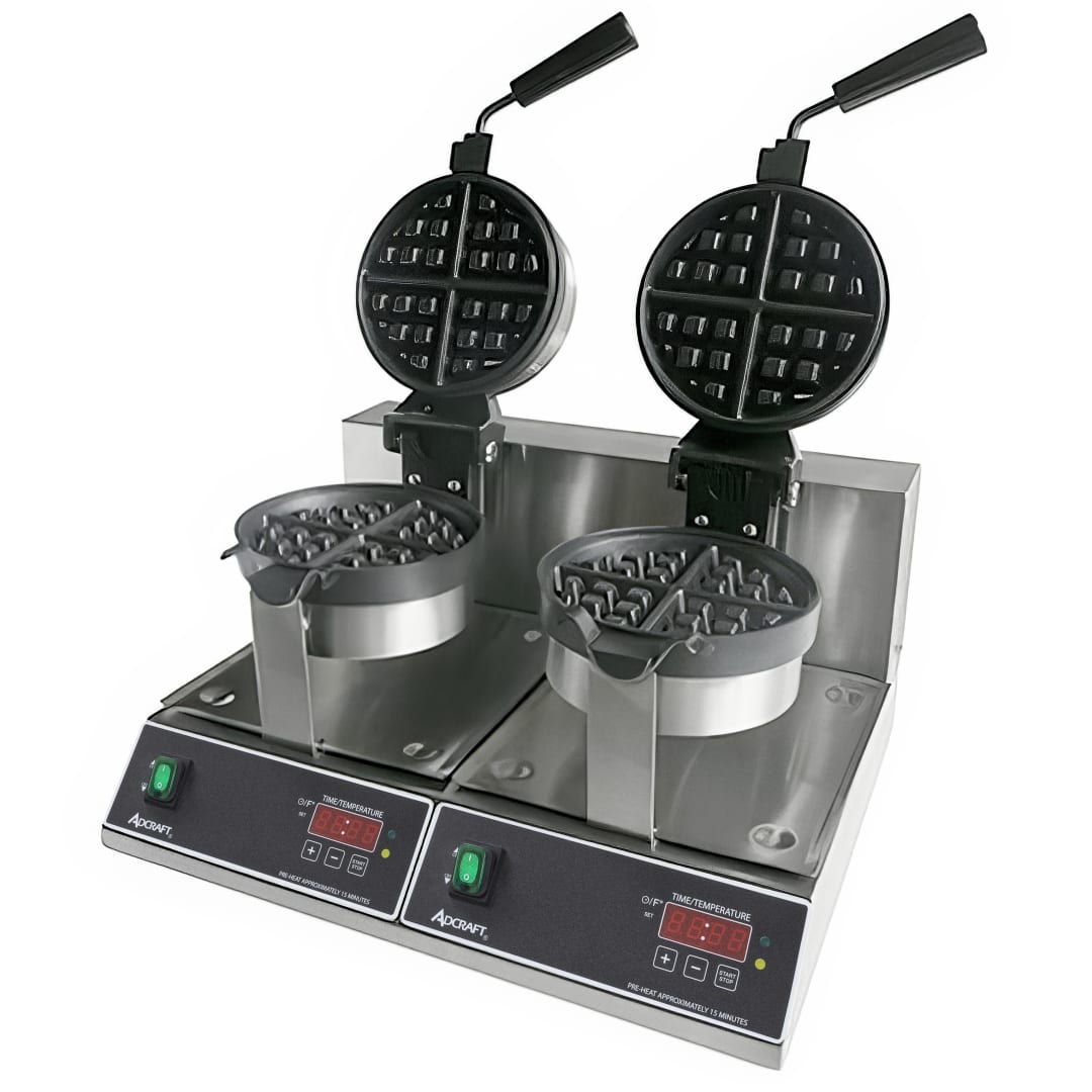BWM-7/R-2 - Belgian Waffle Maker Dbl 7" Rd