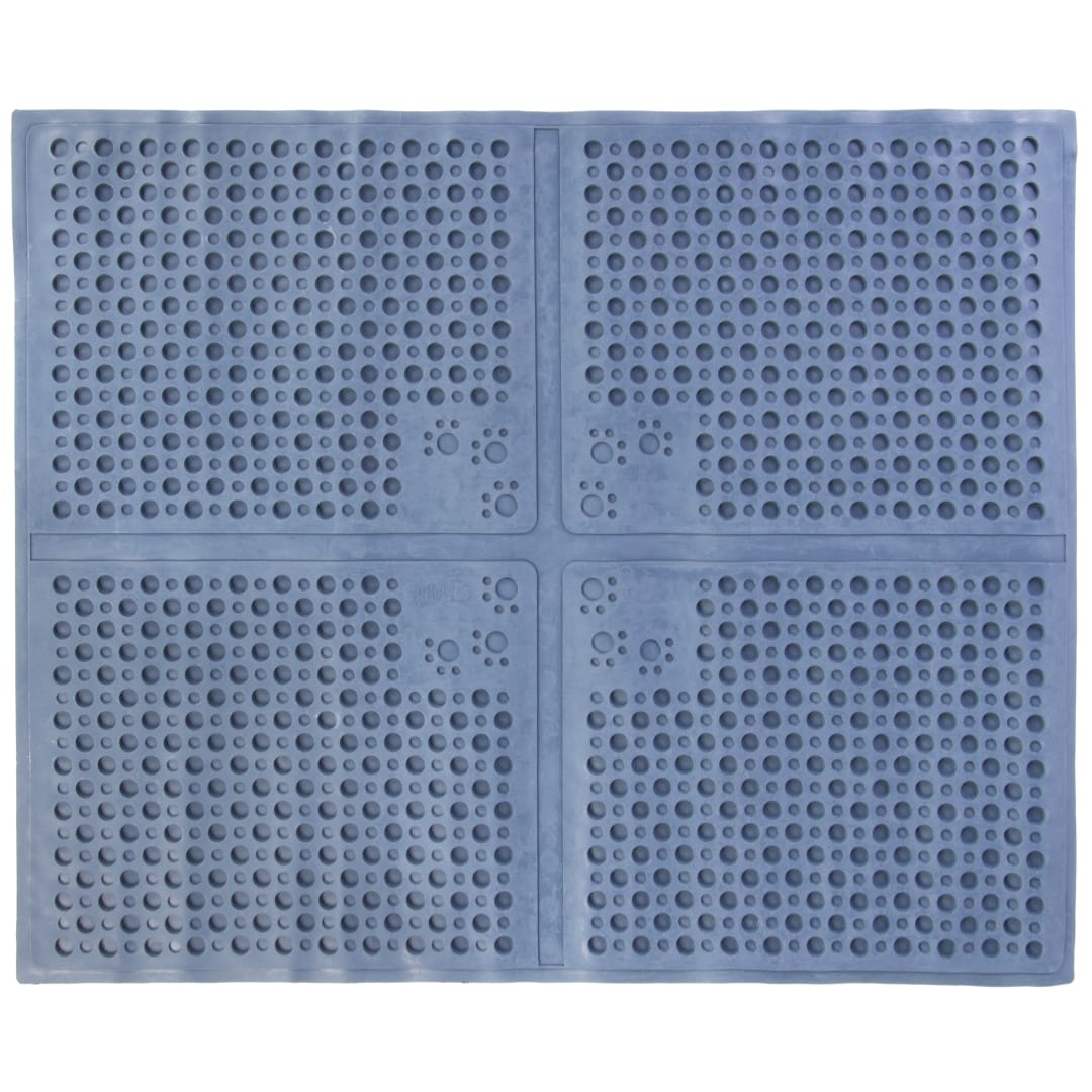 Petlinks Purr-fect Paws Multipurpose Cat Litter Mat, Large, Blue