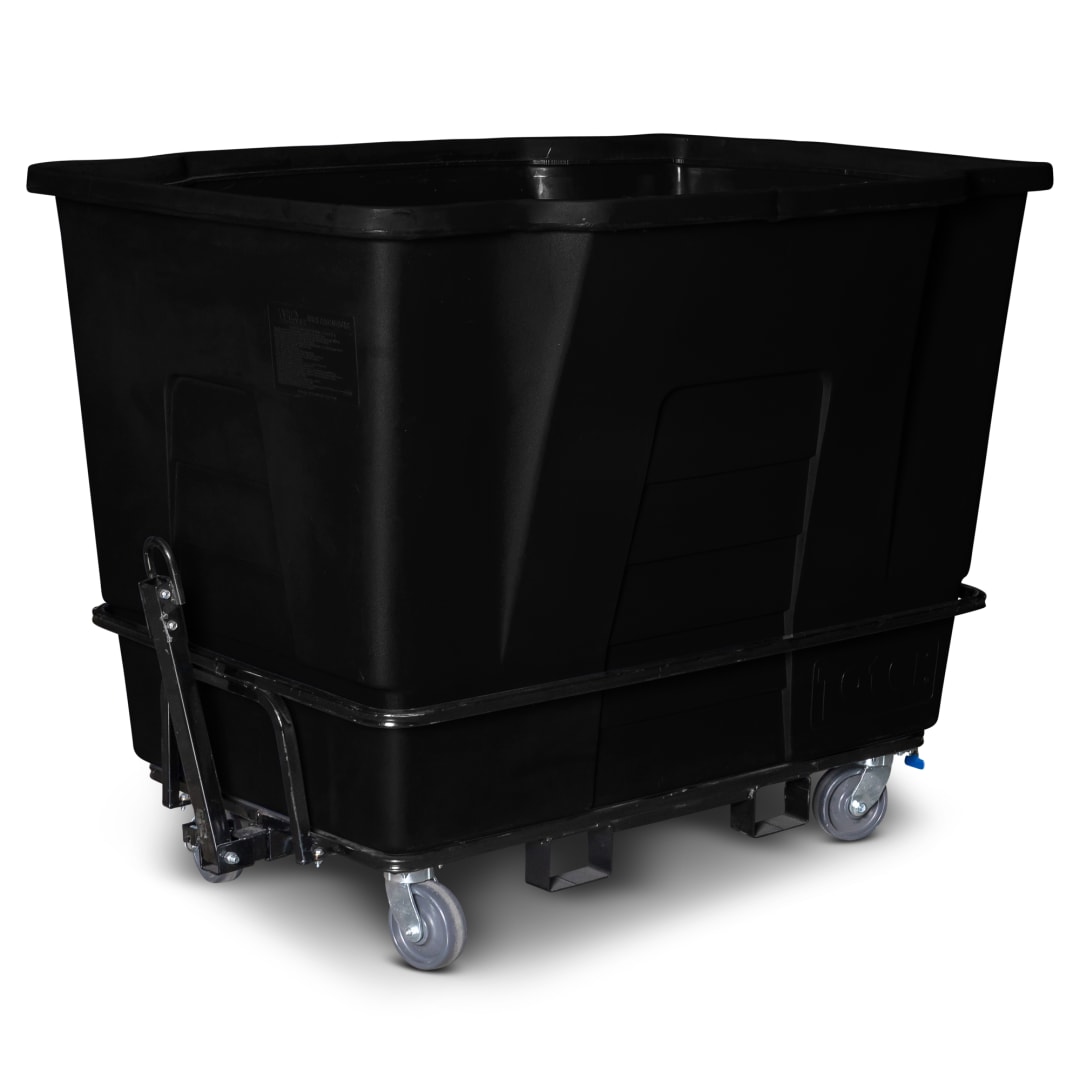 2 Cubic Yard 2,300 lbs. Capacity Towable Mobile Truck - Black