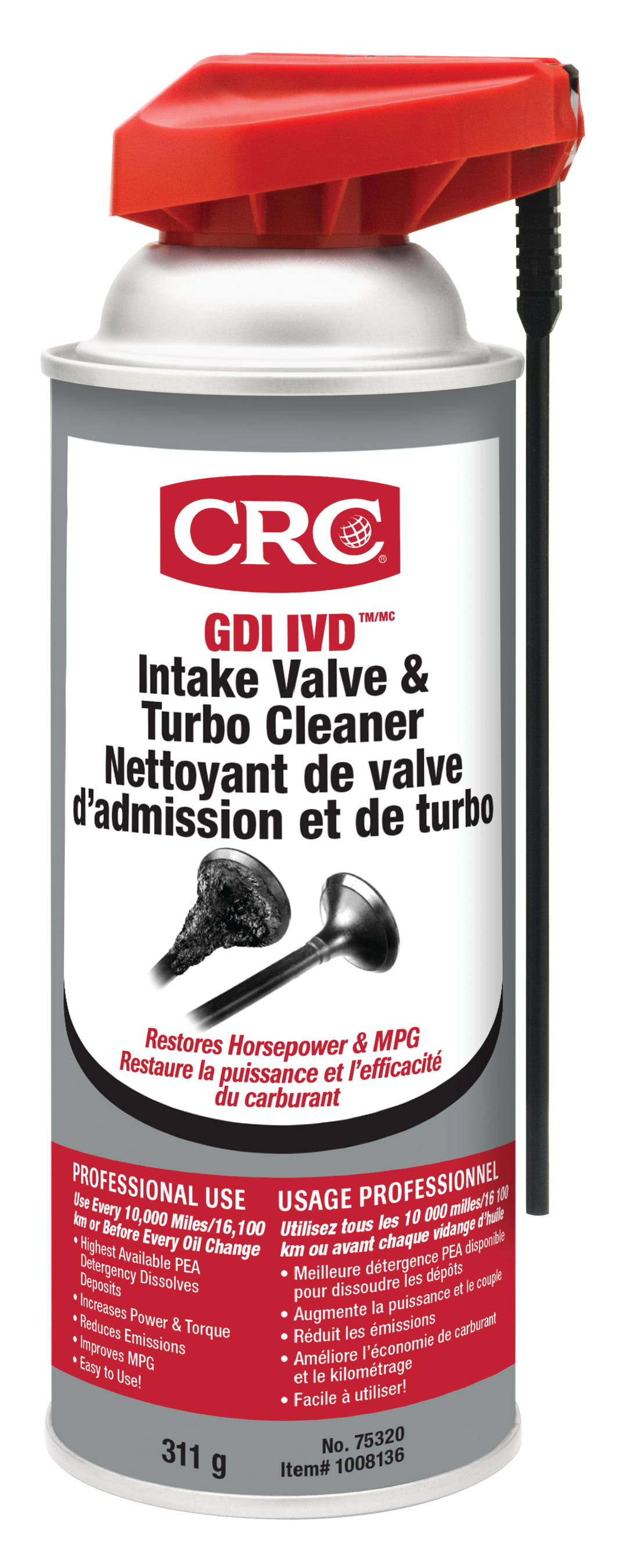 CRC GDI IVD Intake Valve & Turbo Cleaner Pro (F/E) 1X311G