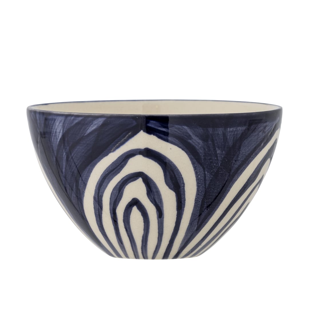 82061087 - Shama Bowl, Blue, Stoneware STOCK: 168