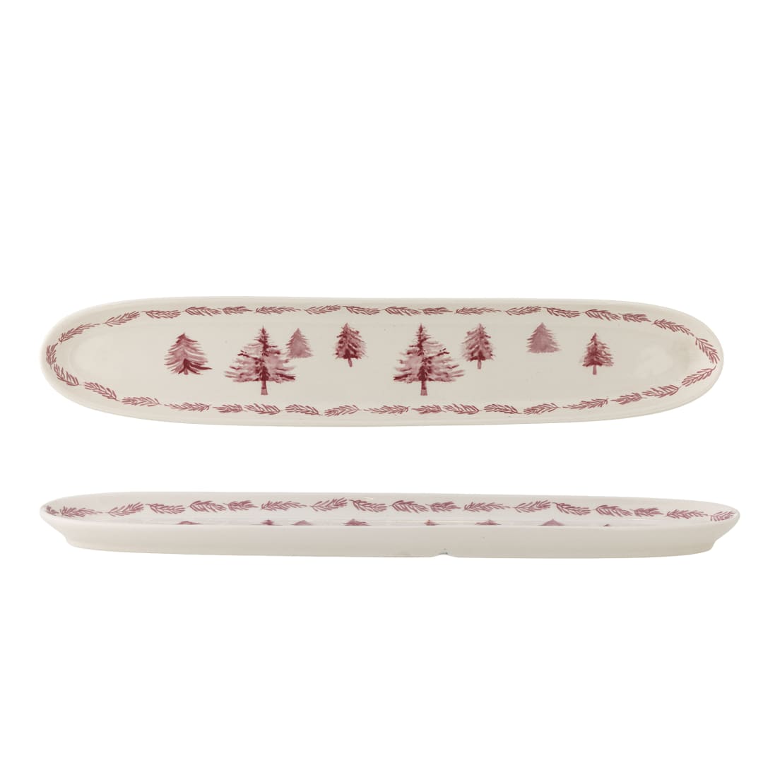 82072927 - Wonderland Serving Plate, Rose, Stoneware STOCK: 300