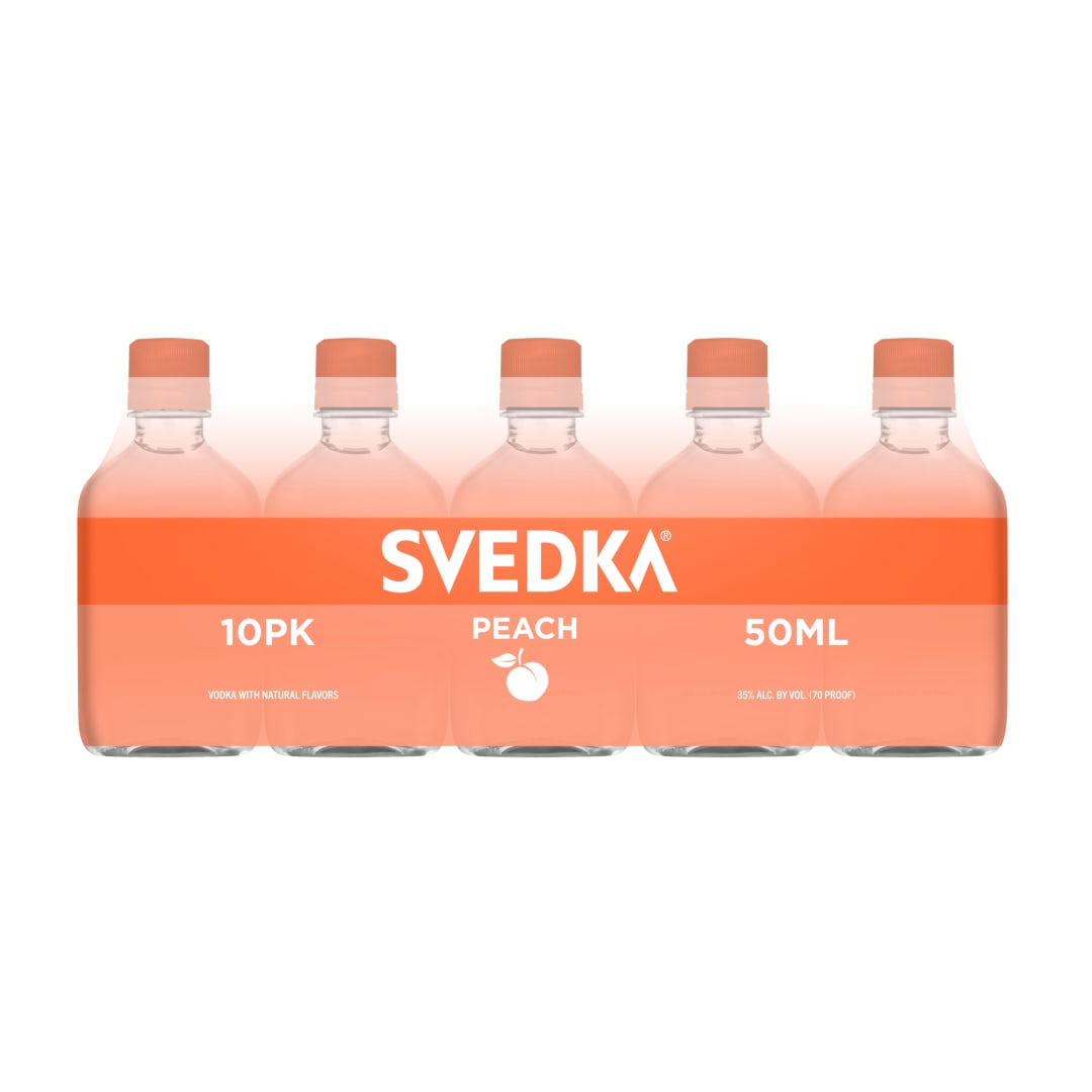 Svedka Peach Vodka 10 Pack 50ml 70 Proof