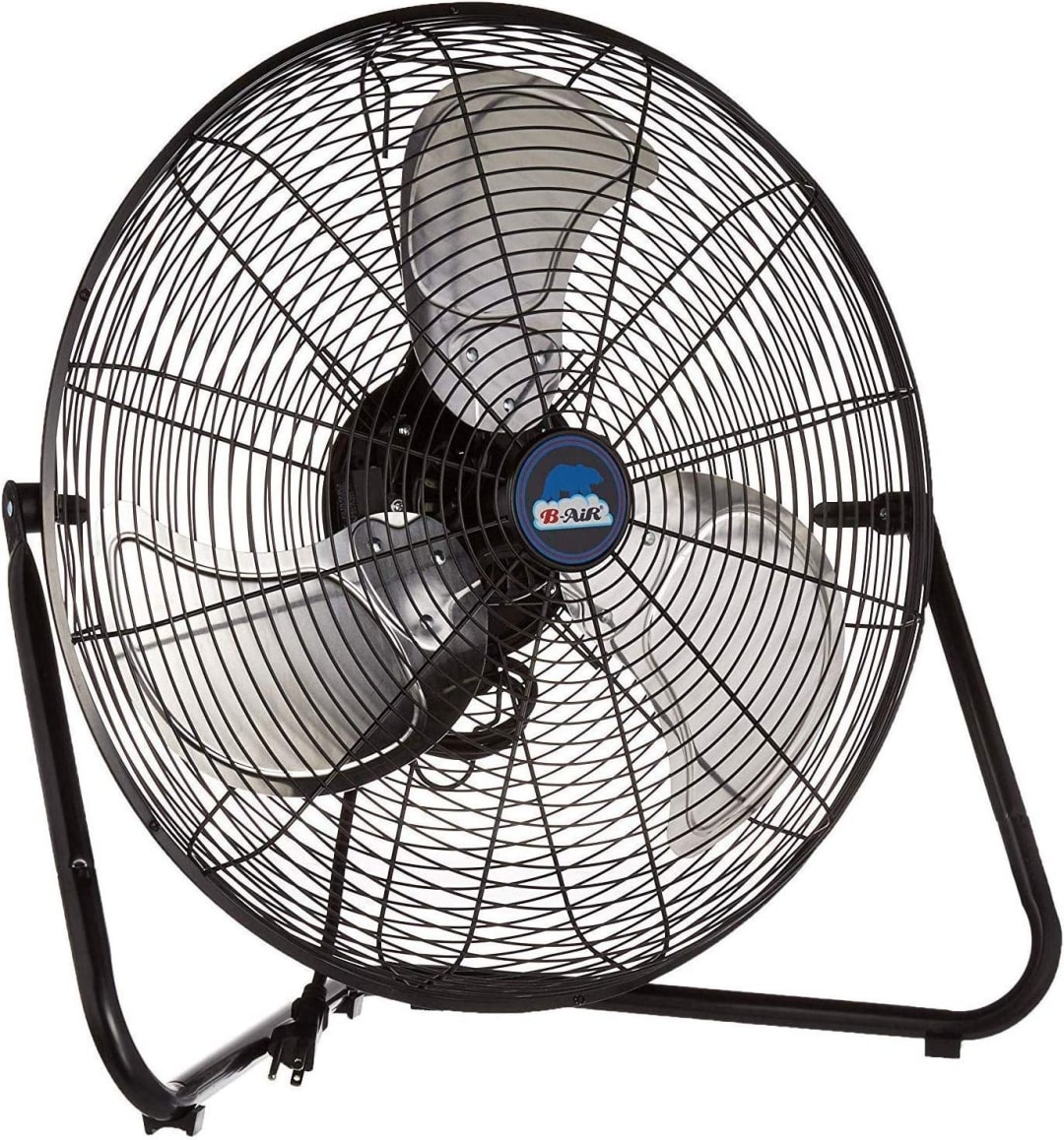 B-Air SAFF-20 High Velocity Electric Industrial and Home Floor Fan, 20"