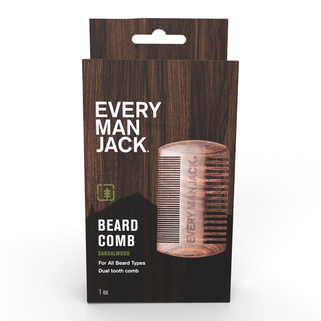 Every Man Jack Beard Comb Ebony Wood
