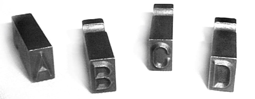 Type Set-3/16" Letter Steel 26 Pieces