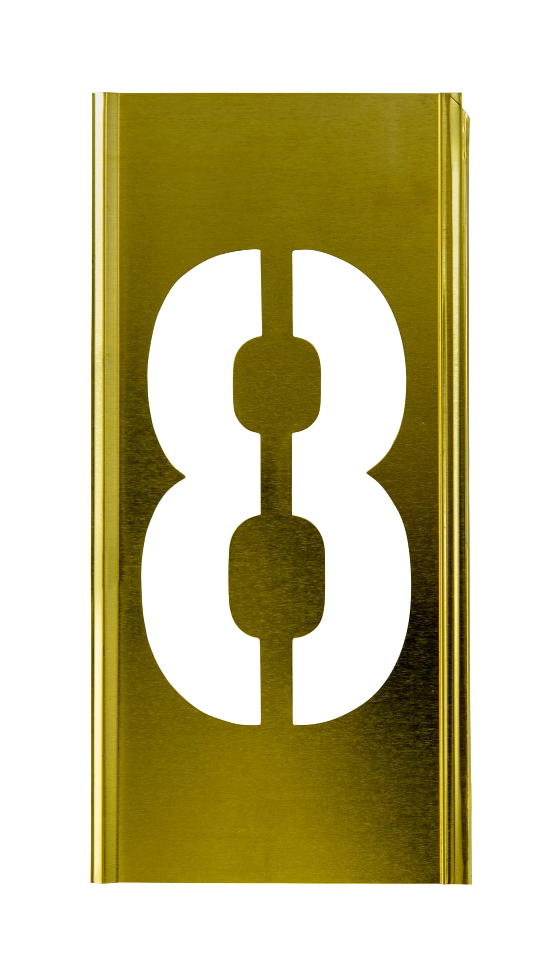 Stencil Sort-8" Brass Gothic 8