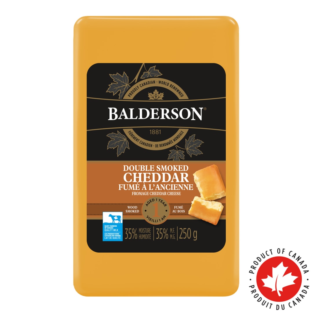 Balderson Double Smoked Cheddar Cheese, 250g
