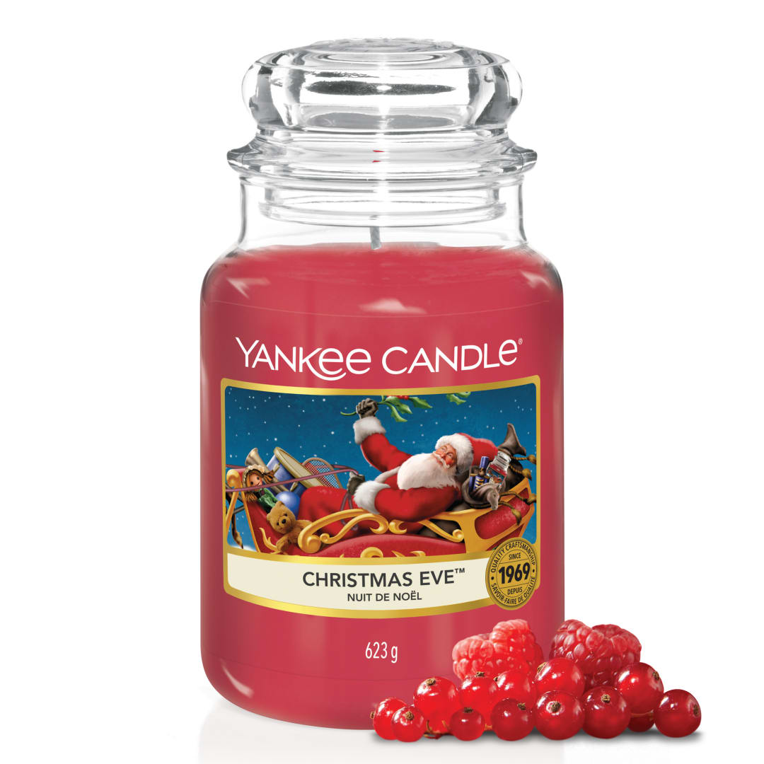 Yankee Candle Vela perfumada | Christmas Eve vela en tarro grande | Velas de larga duración: hasta 150 h | Regalo ideal para mujer