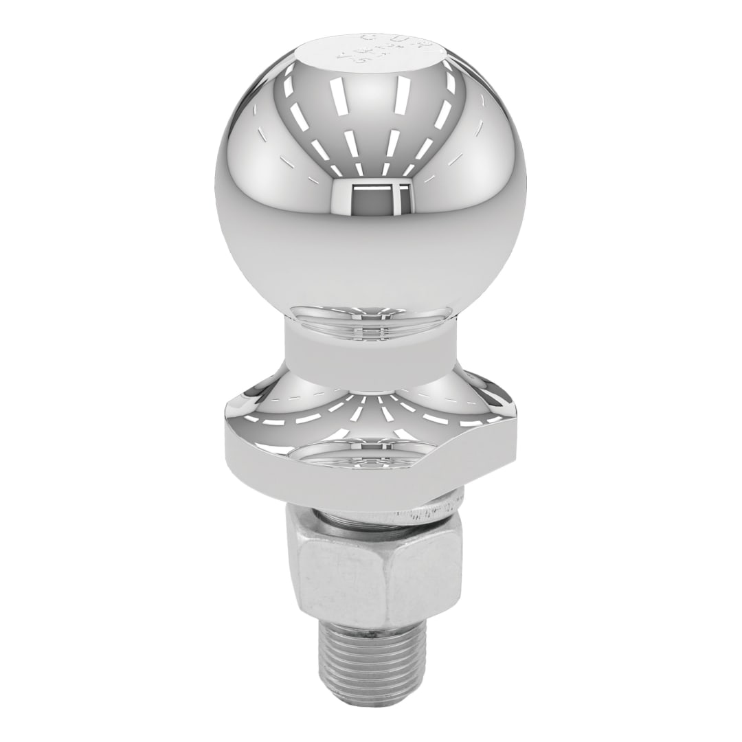 CURT 2" Trailer Ball (3/4" x 1-3/4" Shank, 3,500 lbs., Chrome, Packaged) #40164