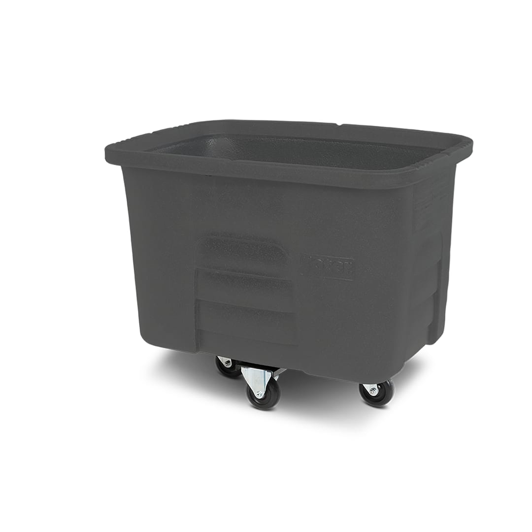 8 Cubic Feet 300 lbs. Capacity Heavy Duty Manual Cube Truck - Industrial Gray
