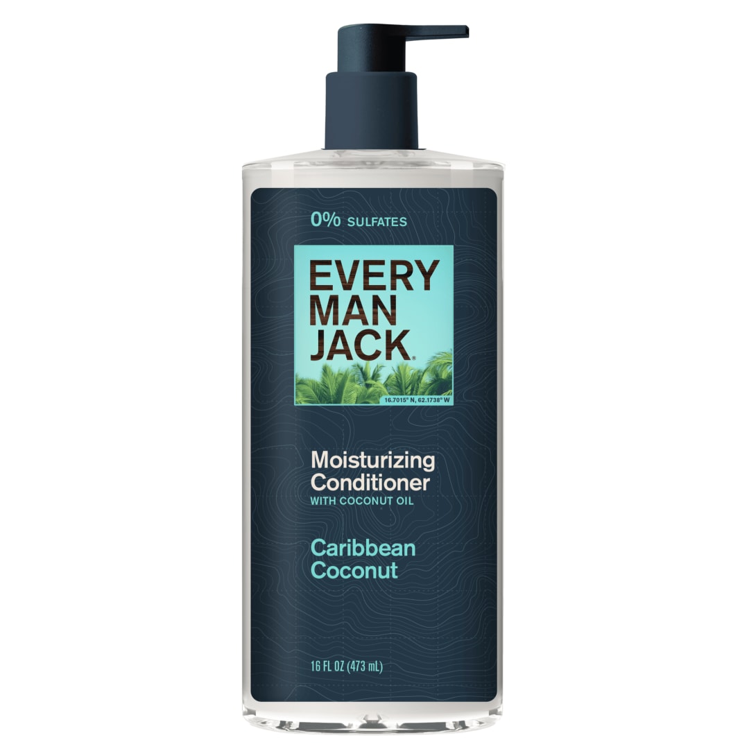 Every Man Jack Men's Refreshing Conditioner - Caribbean Coconut - Made w/ Plant Powered Moisturizing Ingredients like Coconut & Argan Oil - 16 fl oz