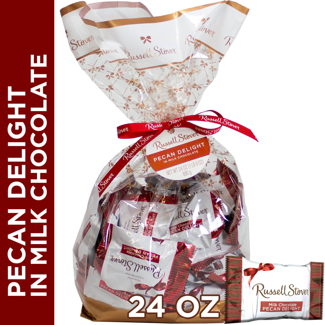 RUSSELL STOVER Milk Chocolate Pecan Delight Candy Gift Bag, 24 oz.