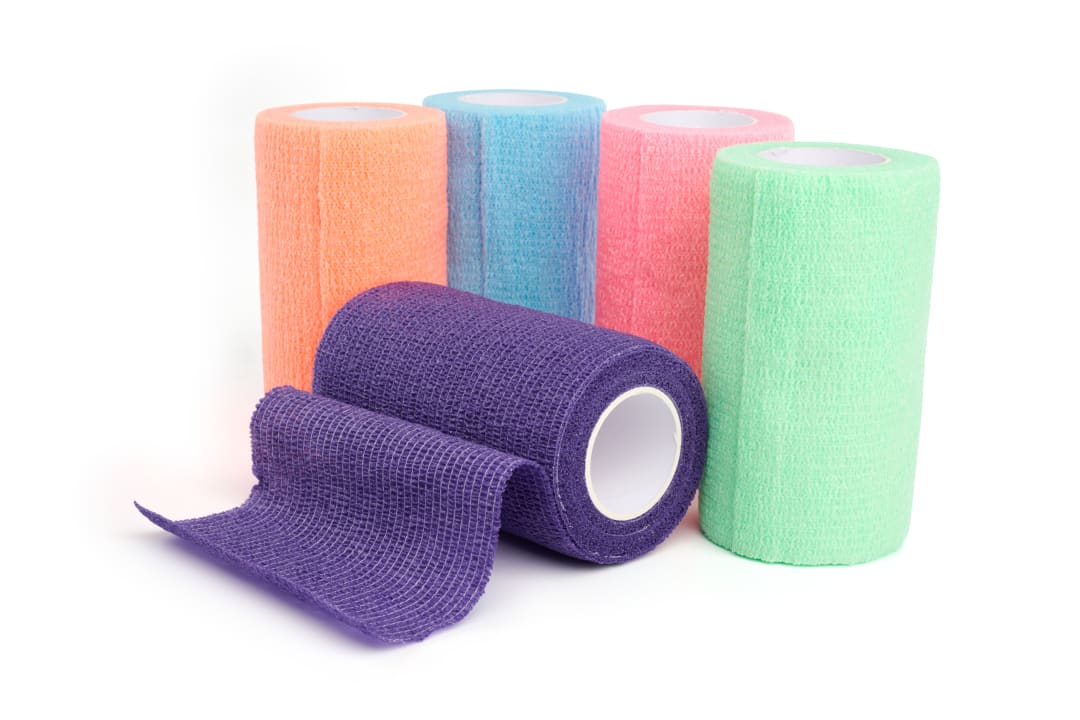 KRUUSE Vet-Flex Bandage, Assorted Neon Colours, 10cm x 4.5m