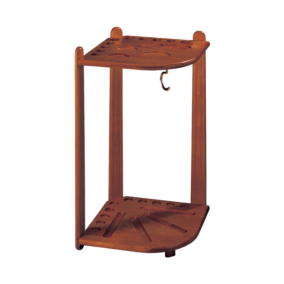 10-CUE CORNER RACK, OLD WORLD