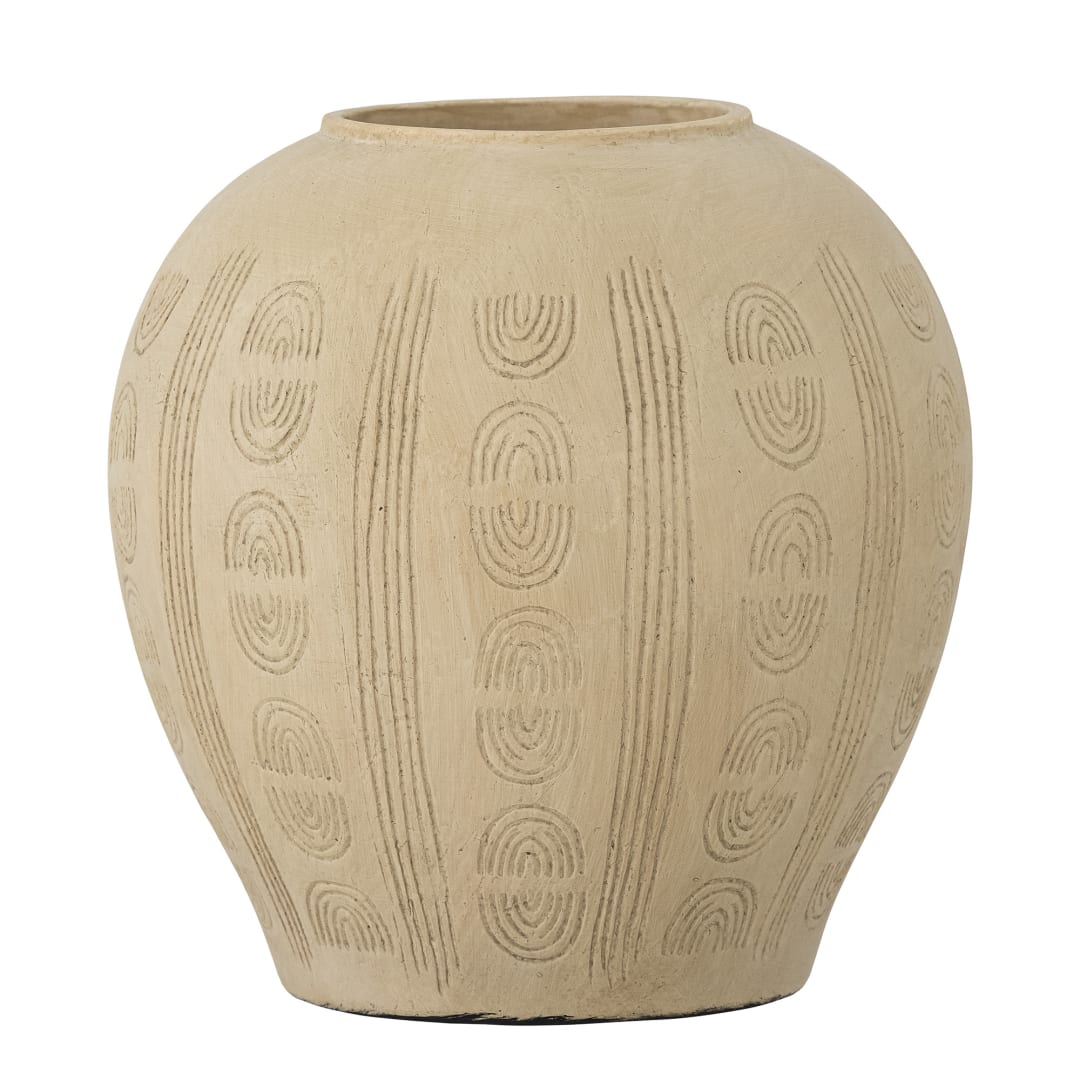 82054140 - Taym Deco Vase, Nature, Terracotta STOCK: 35