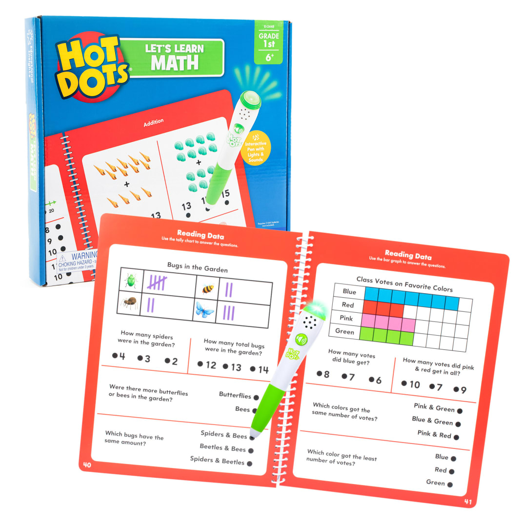 Hot Dots Let's Learn Math - 1st Grade