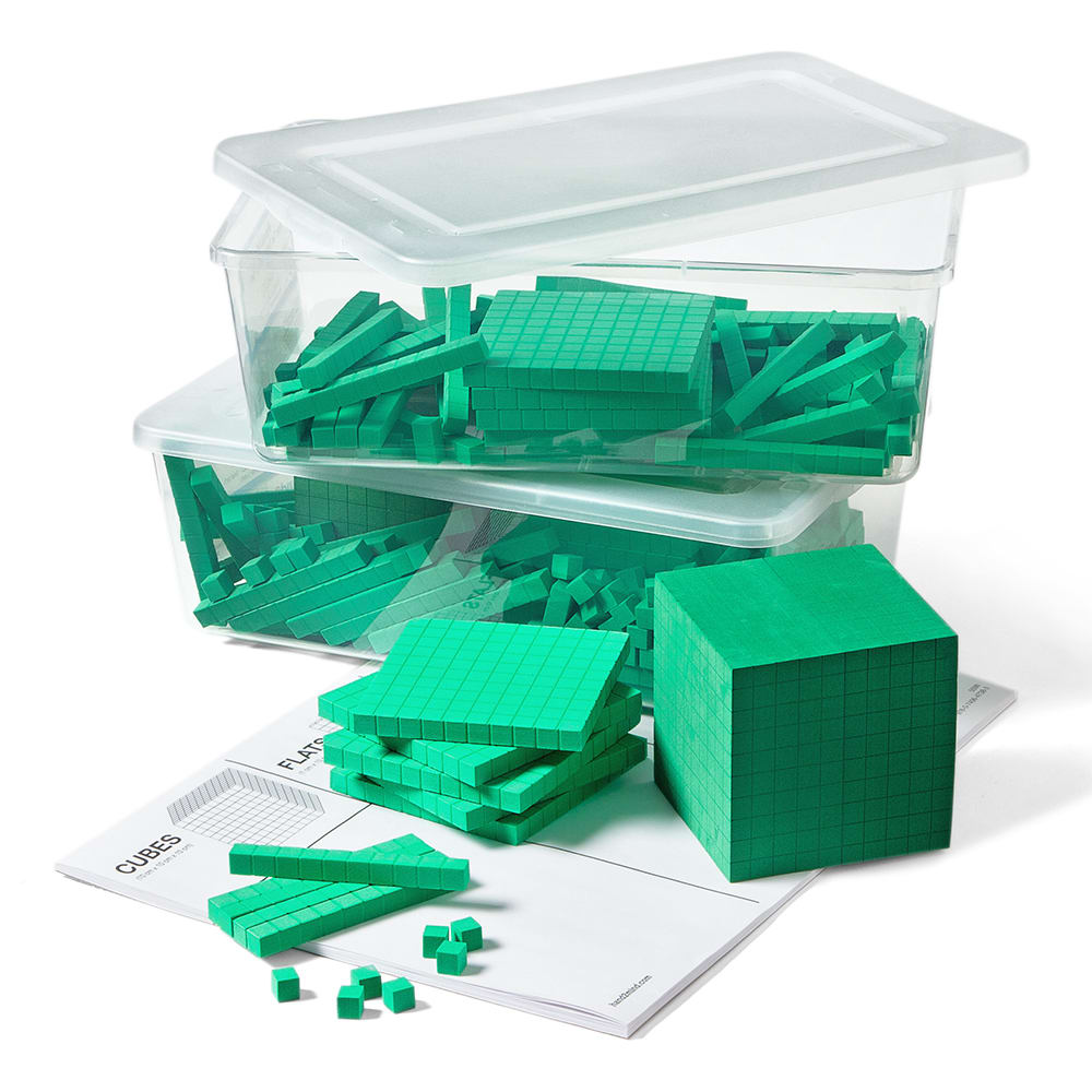 BASE TEN PLACE VALUE SET, FOAM