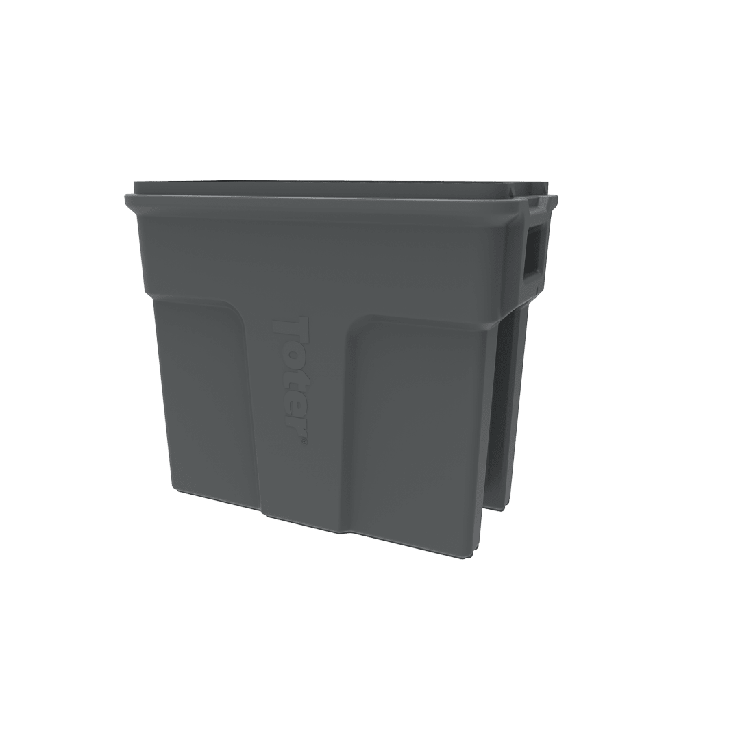 16 Gallon Slimline Rectangular Trash Can - Dark Cool Gray