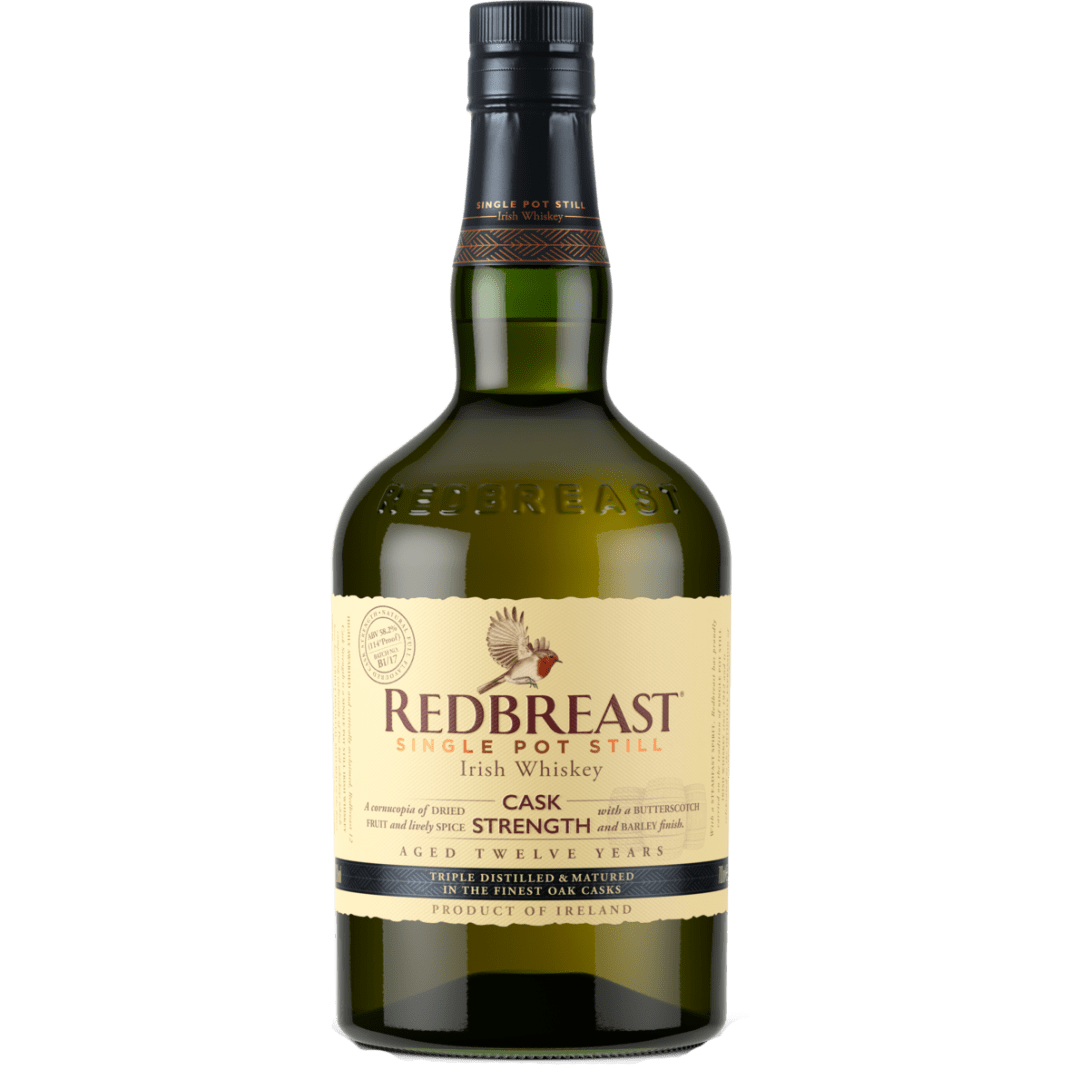 Redbreast 12 Year Old Cask Strength Single Pot Still Irish Whiskey, 750 ml Bottle, 115 Proof