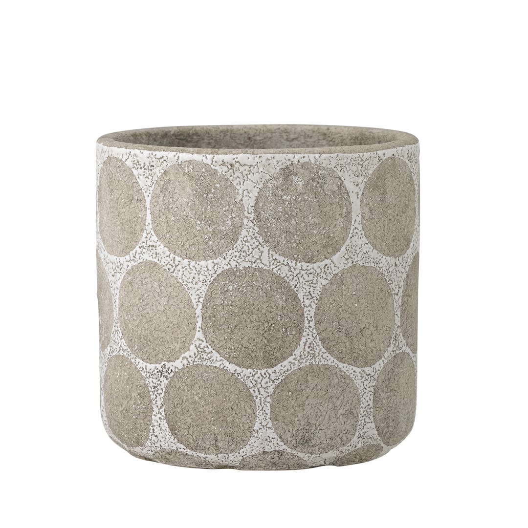 82057691 - Felan Deco Flowerpot, White, Terracotta STOCK: 47