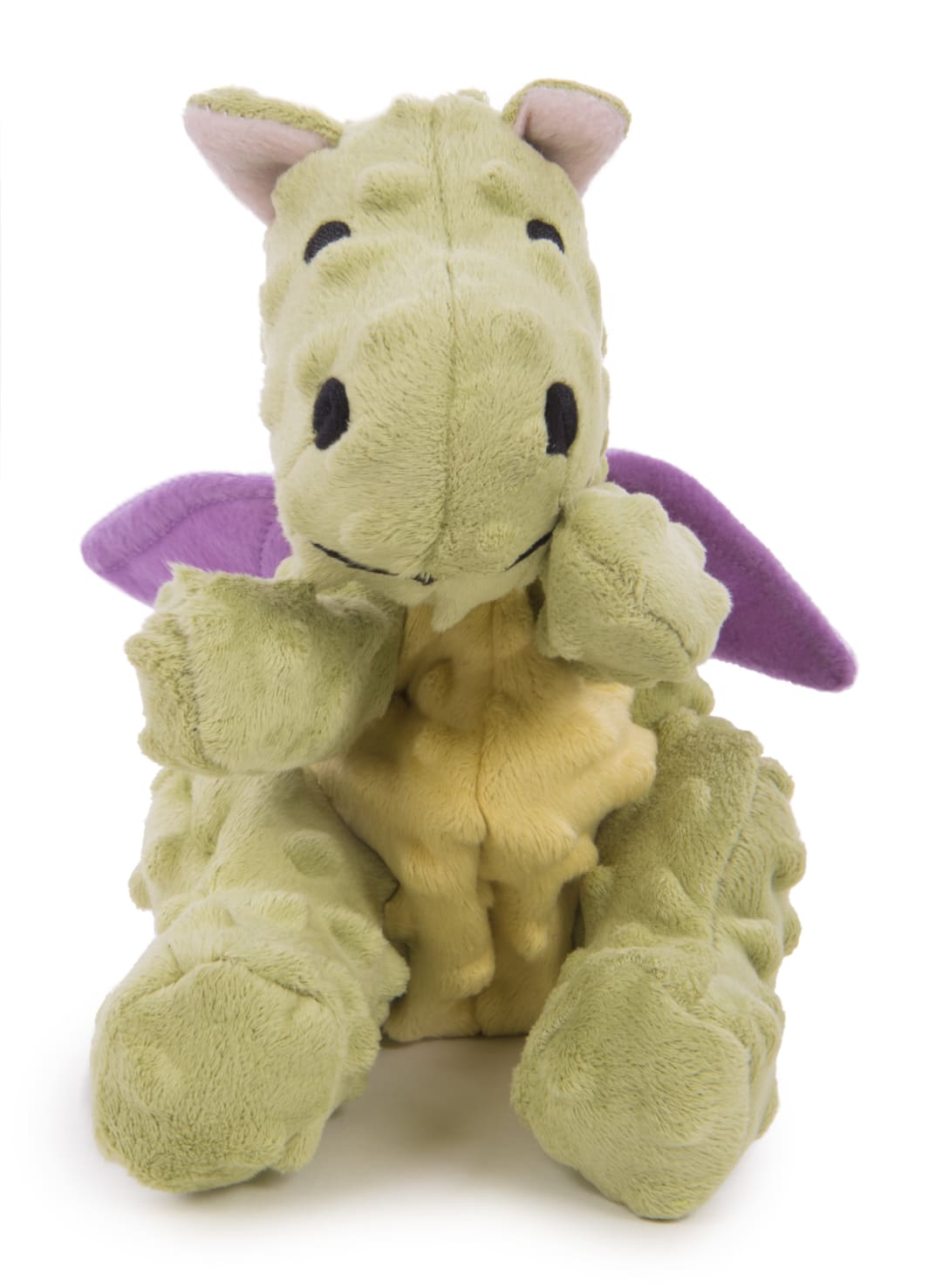 goDog Dragons Squeaky Plush Dog Toy With Chew Guard Technology, Lime, Large