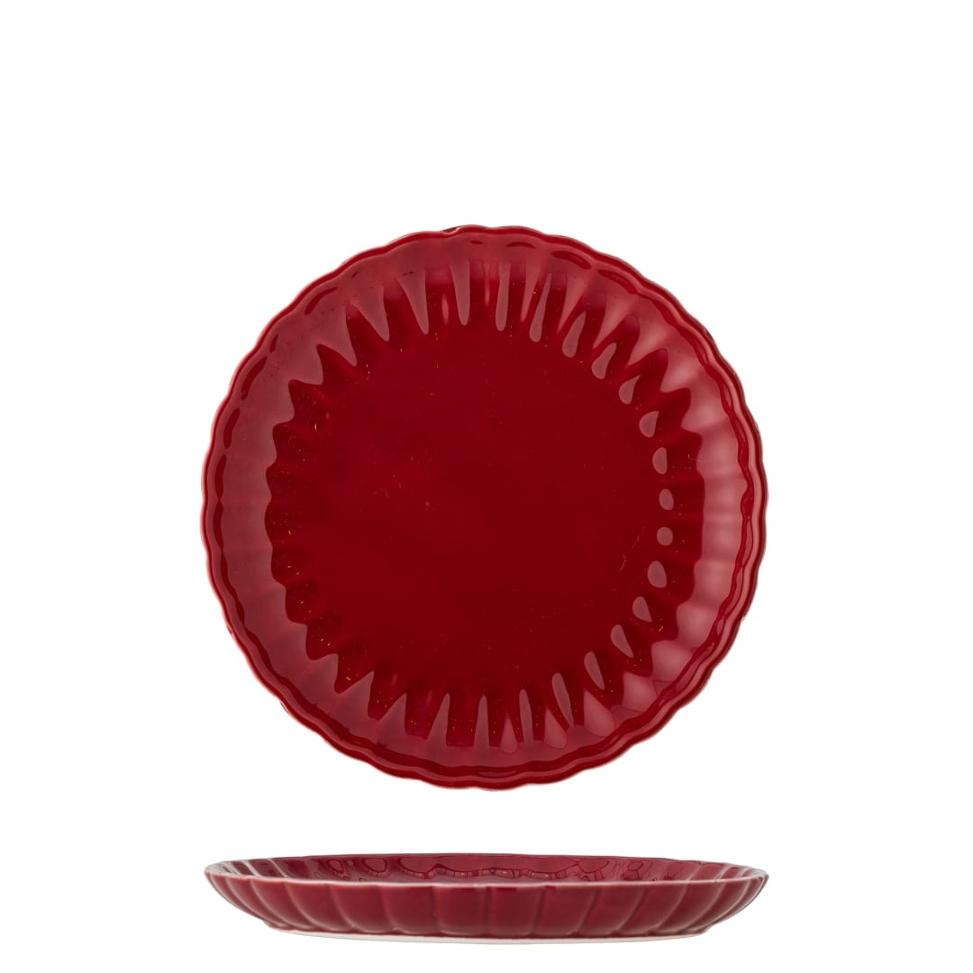 82061930 - Latina Plate, Red, Stoneware STOCK: 300
