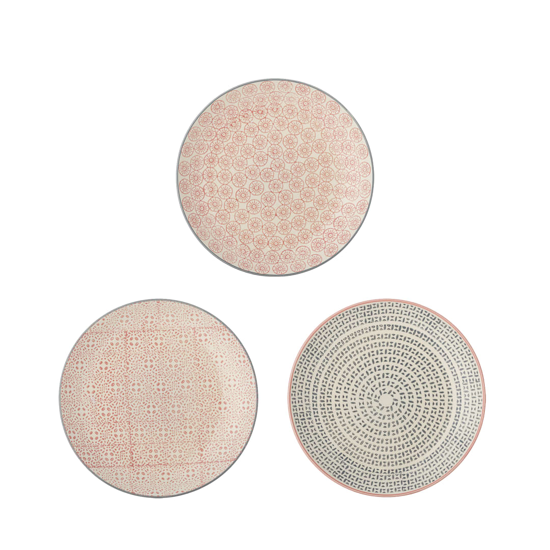 21100412 - Cécile Plate, Multi, Stoneware STOCK: 300