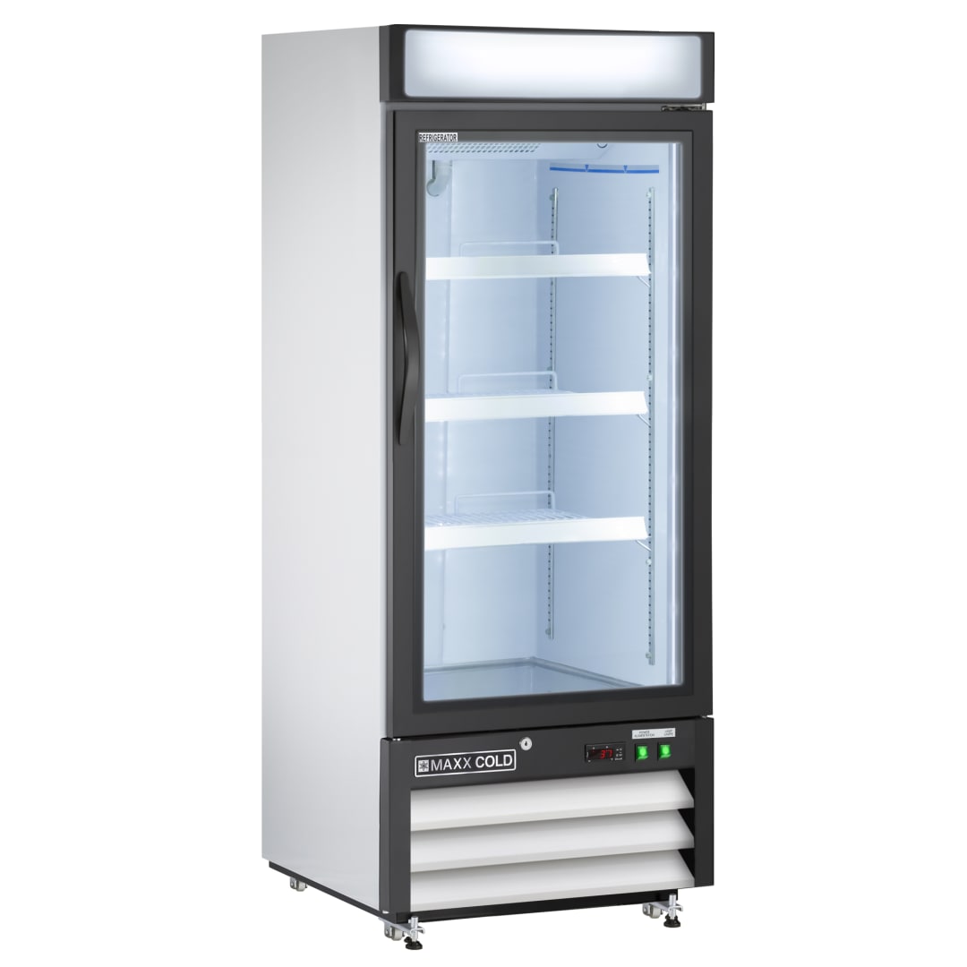 MXM1-12RHC - 25" Glass Door Merchandiser Refrigerator, Free Standing